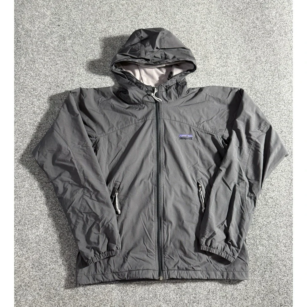 Patagonia Stretch Zephur Jacket Women S Gray Full Zip Outdoor Hiking Lightweight